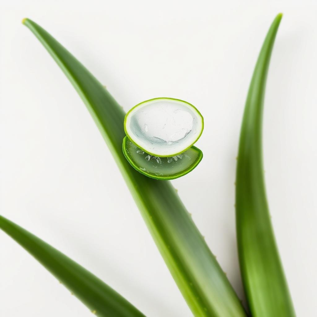 Aloe Vera Pflanze – Detailaufnahme des Blattfilets